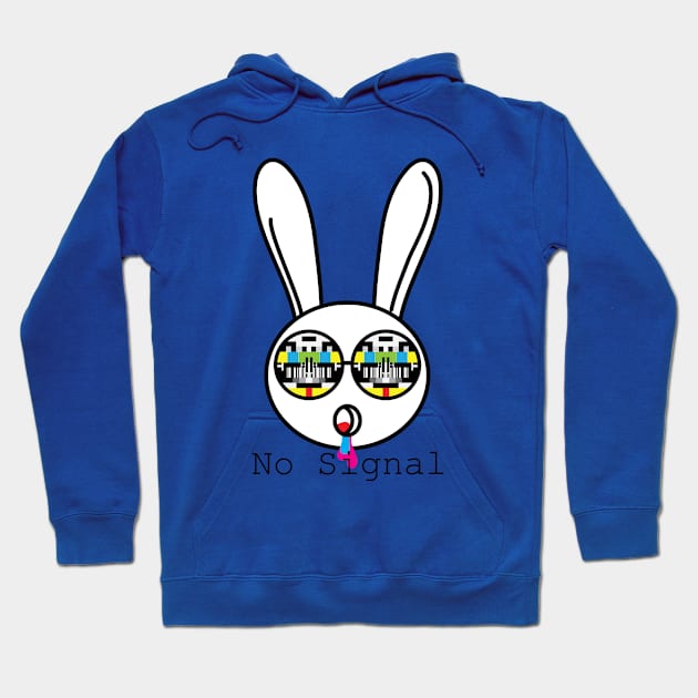 No Signal Rabbit Hoodie by AVEandLIA